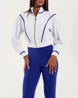 Bomber-Jumpsuit mit Zip – AZURA-ROLL – 5. kép