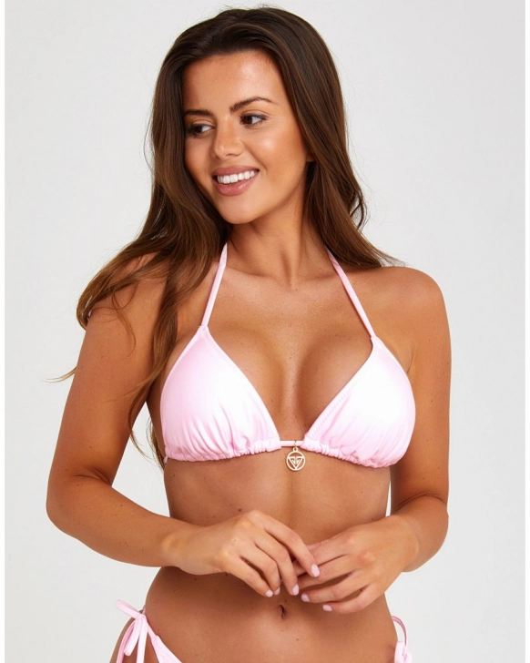 Haut de bikini triangle avec coques amovibles