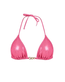Trojuholníková Bikini Podprsenka s Odnímateľnou Výplňou a Zlatou Retiazkou