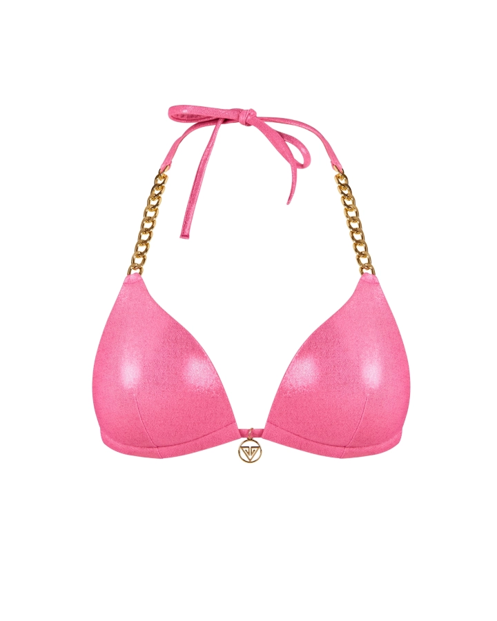 Push-Up Bikini BH mit Goldkette