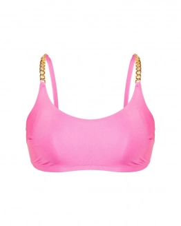 Without push-up bikini top with golden chains
