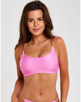 Haut de maillot sans push-up avec chaînes dorées – BABY – 2. kép