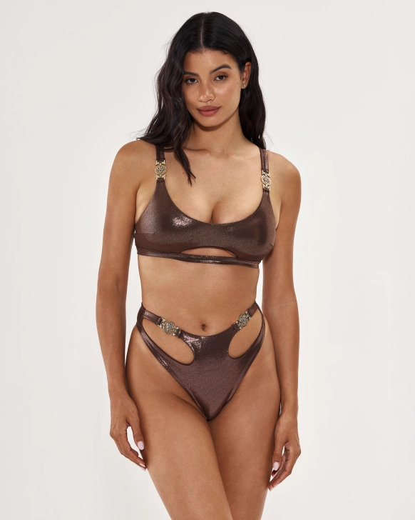 Brown Bikini Set