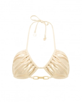 Bikinioberteil ohne Polster mit goldener Kette