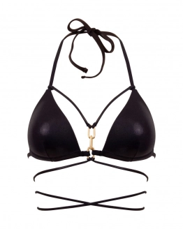 Sutien triunghi push-up cu lănțișor decorativ
