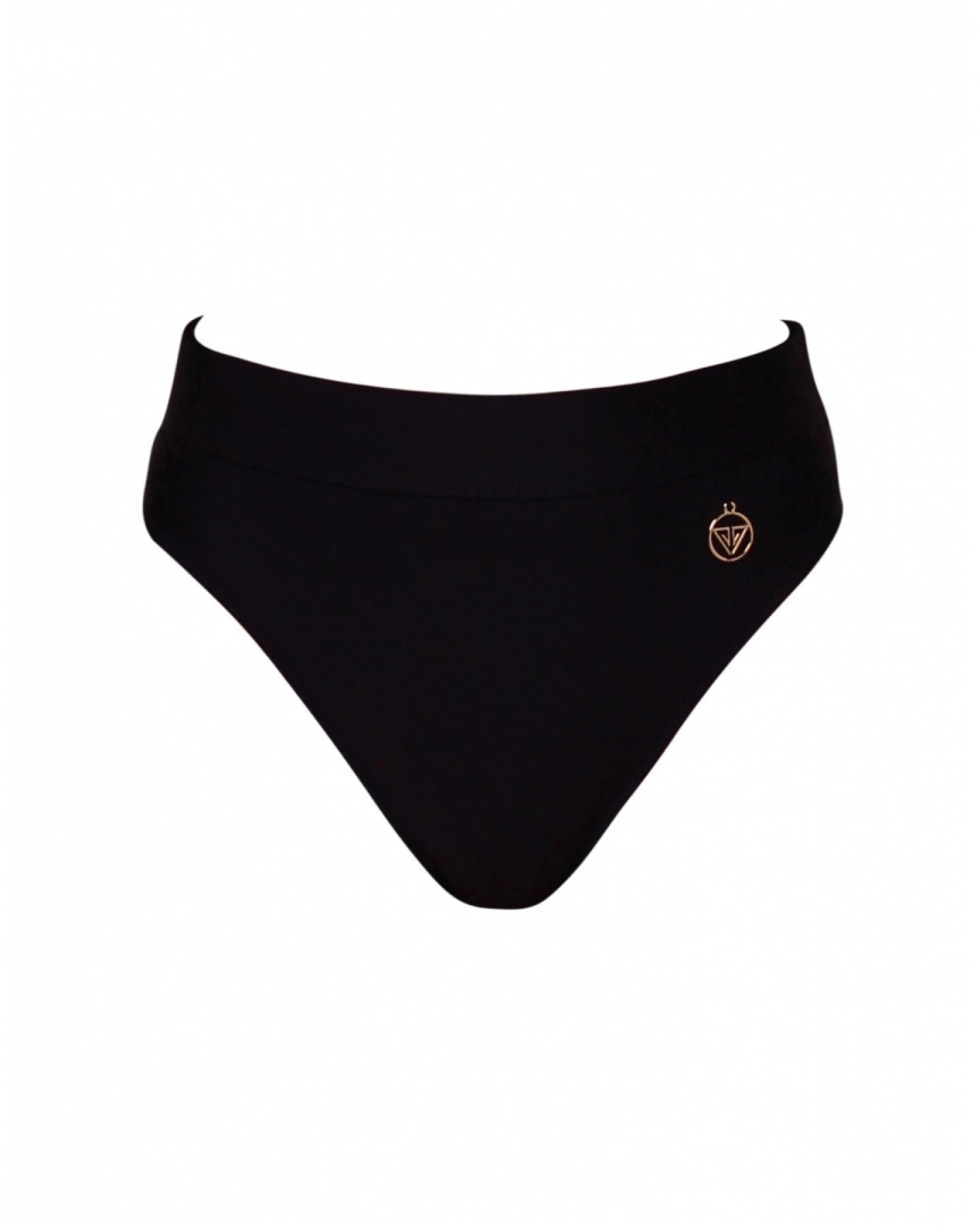 BLACK Classic high-rise bikini bottom - S