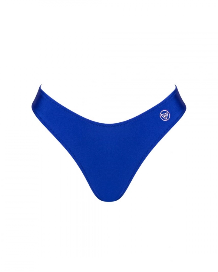 Bas de bikini brésilien taille semi-haute à coutures invisibles