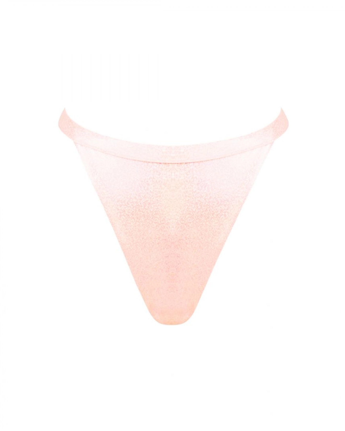 PUDER PINK Thong mid-rise bikini bottom - L - VivienVance