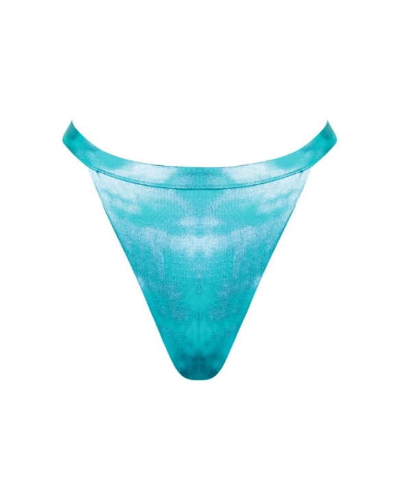 Thong mid-rise bikini bottom