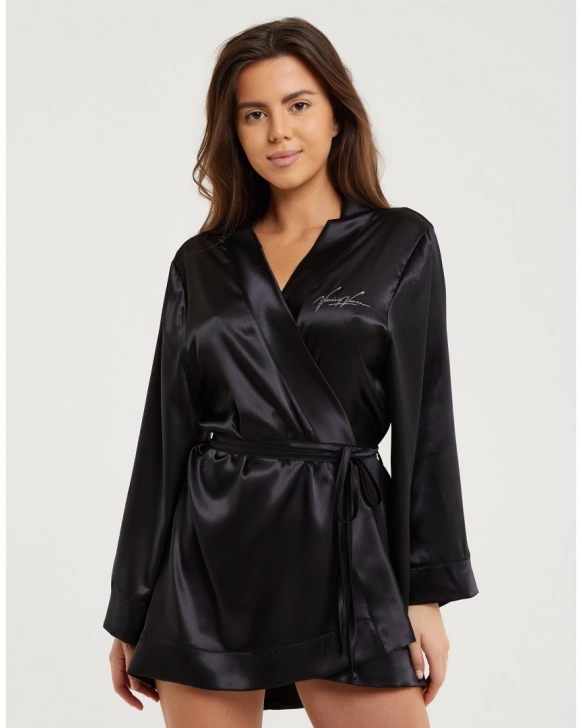 Satin robe