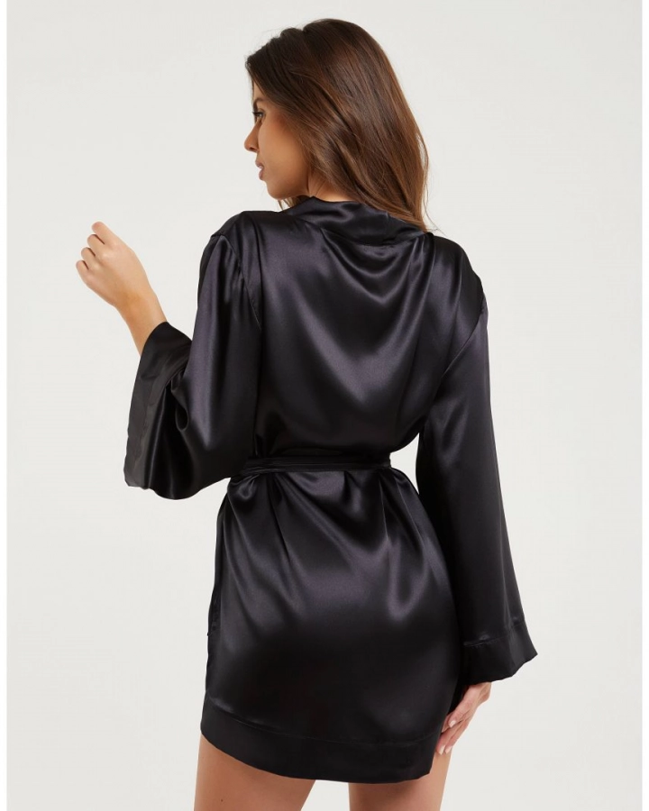 Satin robe