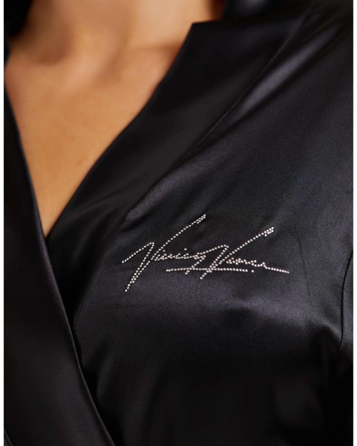 Satin robe