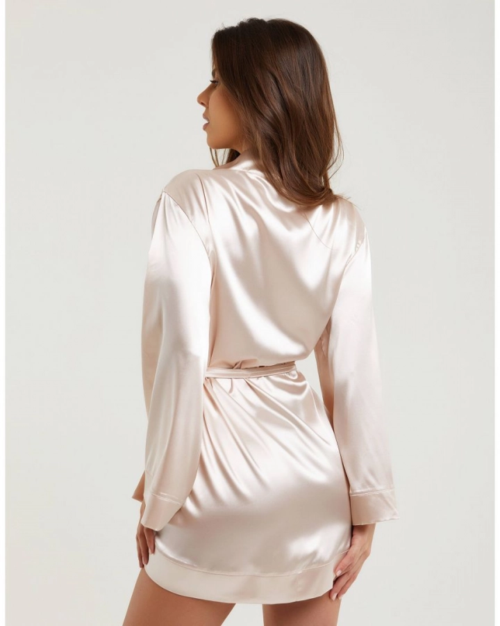 Satin robe