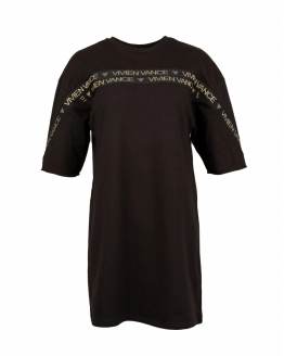 Oversized Pólóruha – Fekete – 1. kép