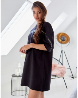 Oversized Pólóruha – Fekete – 7. kép