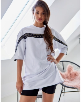 Oversized Pólóruha – Fehér – 3. kép