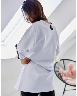 Oversized Pólóruha – Fehér – 6. kép