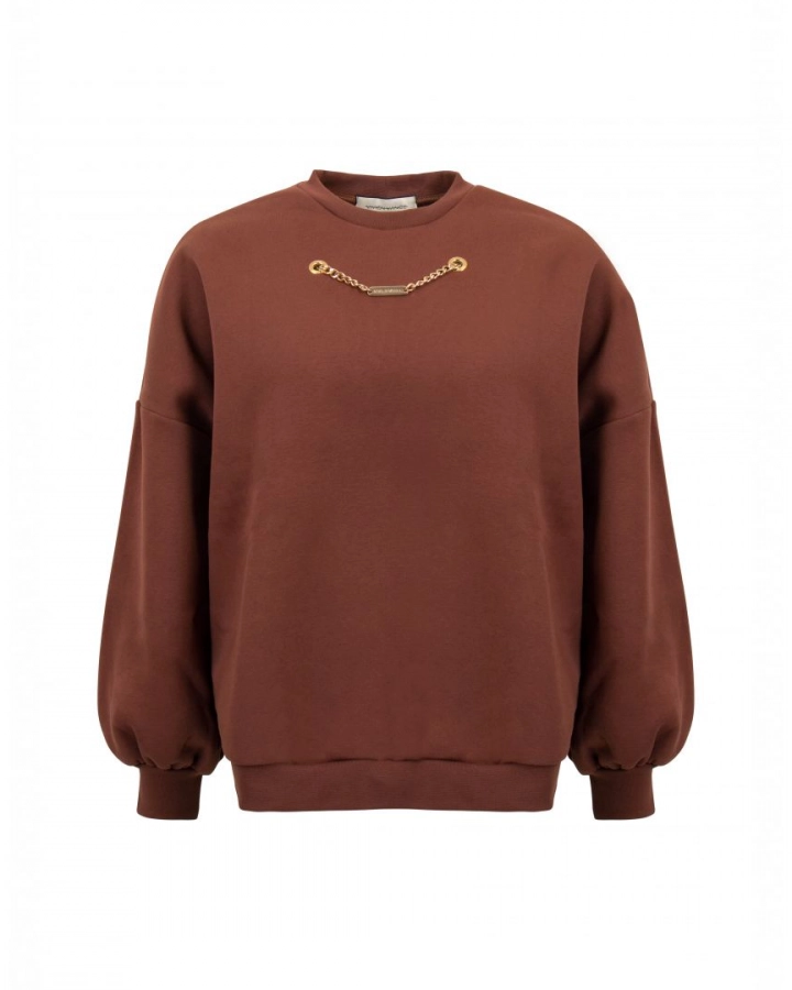 Sweatshirt mit Kette