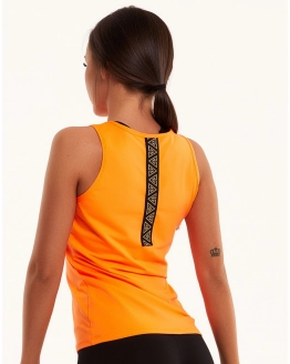 Débardeur fitness ample – confort et liberté de mouvement – ORANGE – 3. kép
