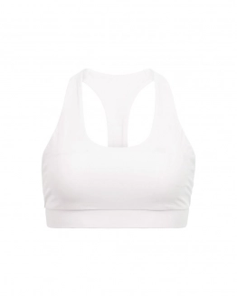 Top fitness sans push-up – dos ouvert et maintien stable – WHITE – 1. kép