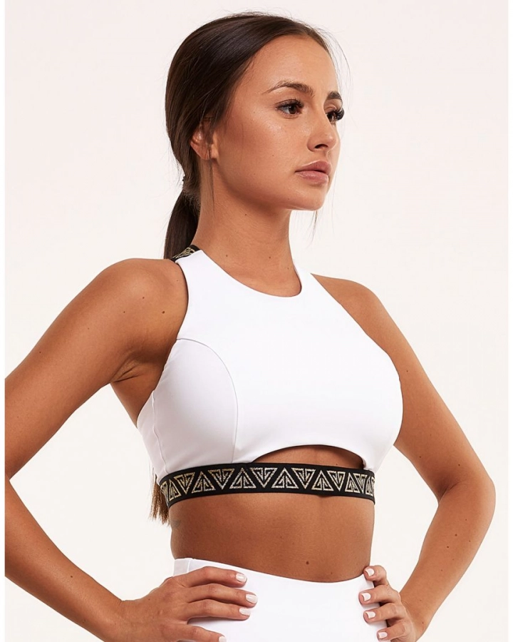 Sports bra with ”U” cut-out
