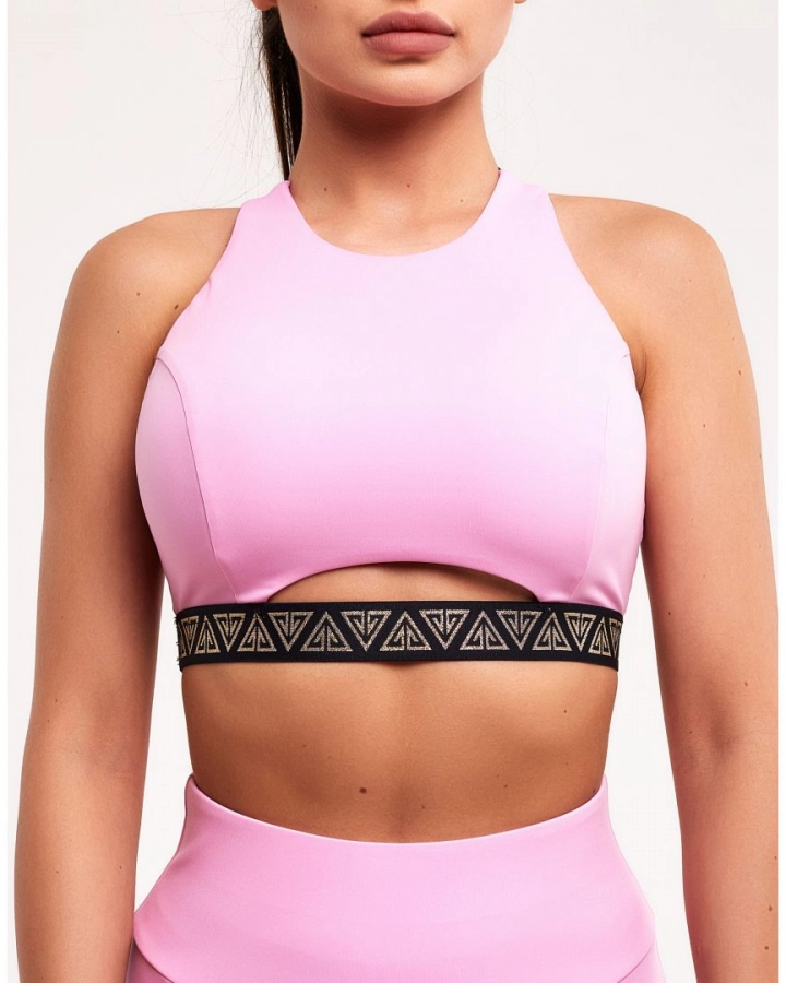 Sports bra with ”U” cut-out
