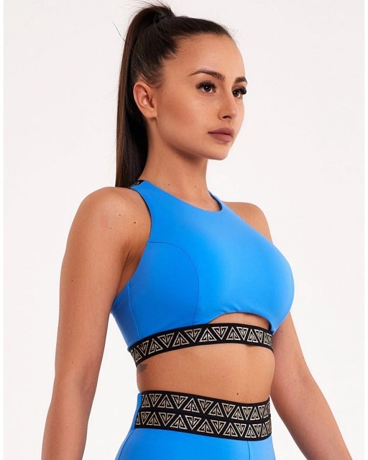 Sports bra with ”U” cut-out