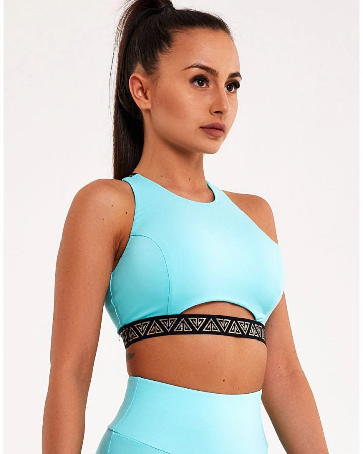 Sports bra with ”U” cut-out
