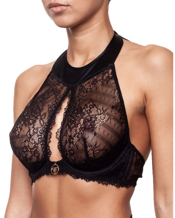 Lace bra without push-up