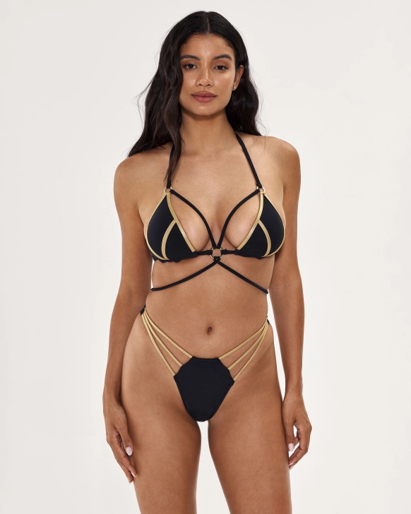 BlackGold Bikini Set