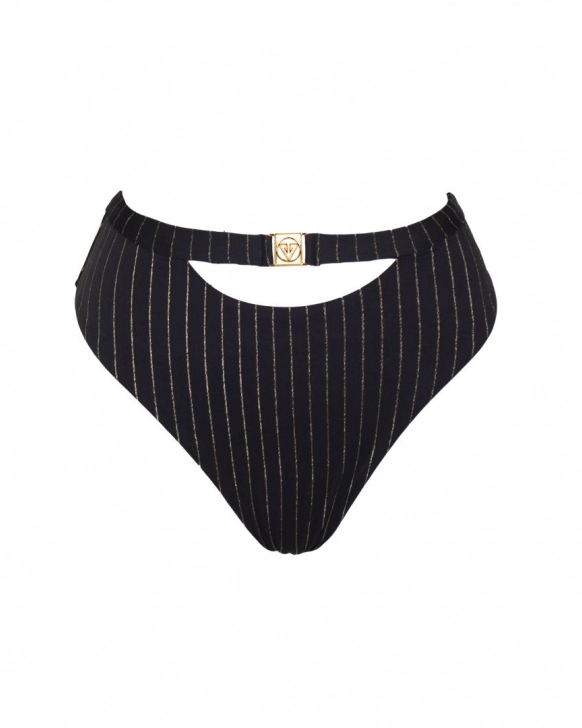 Thong high-rise bikini bottom