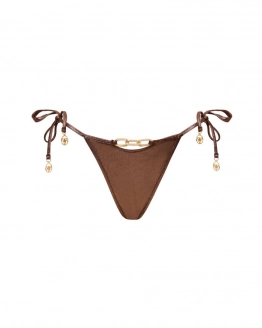 Állítható tanga bikini arany láncdísszel