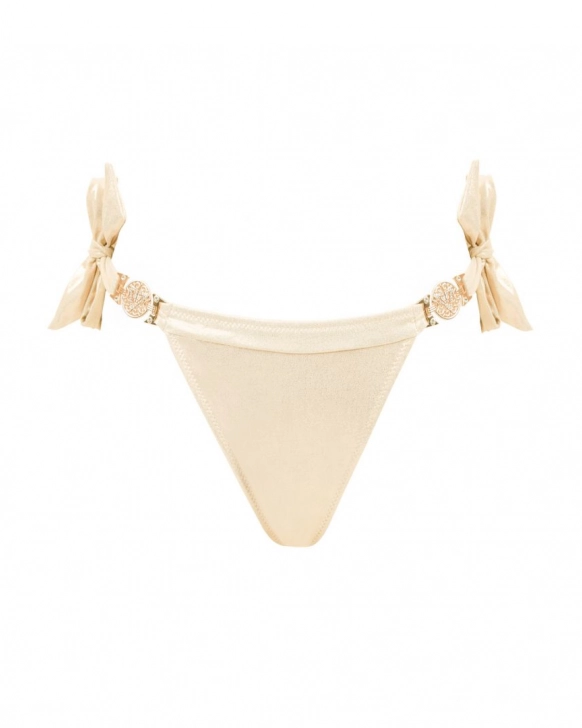 Brazil Bikini Alsó Arany Kiegészítővel