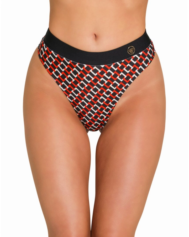 Thong high-rise bikini bottom
