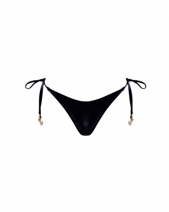 Low-Rise Tie-Side Thong Bikini Bottom