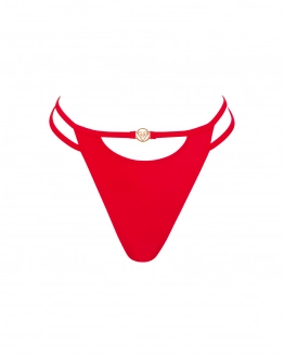 Slip tanga cu talie semi-înaltă și decupaj frontal