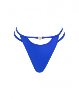 Tanga-Bikini mit hohem Bund und U-förmigem Ausschnitt
