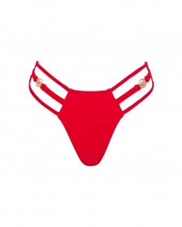 Brasilianischer Bikini-Slip mit mittelhohem Bund und mehreren Trägern