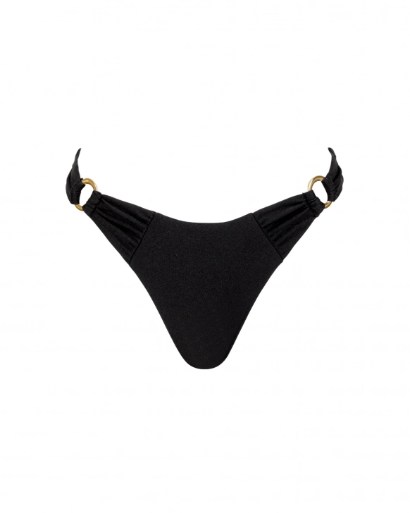 Tanga-Bikinihose mit dekorativen Ringen