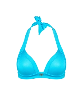 Sutien Bikini Push-Up cu Bretele Groase și Logo Aurit