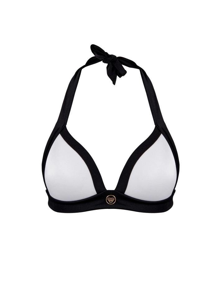 Bikini Push-Up avec Bretelles Larges et Logo Doré