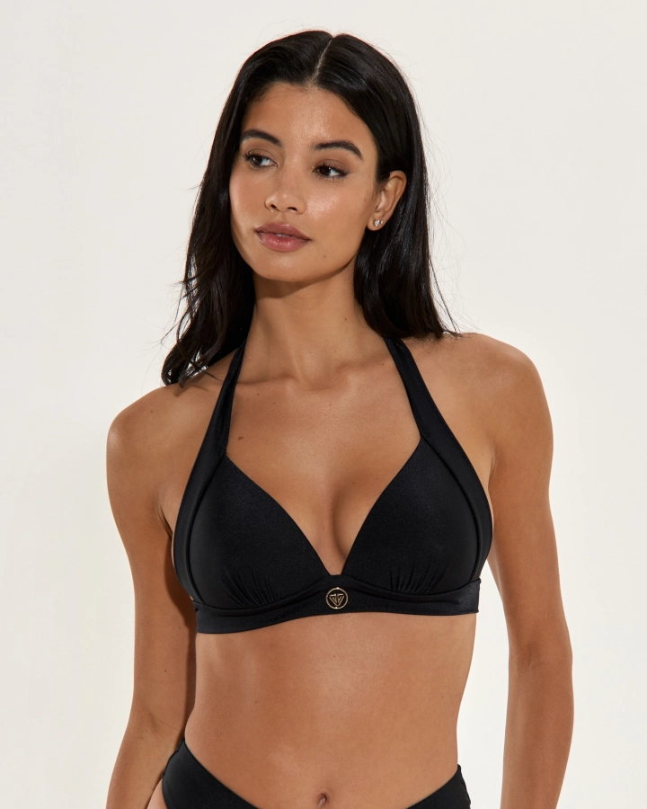 Push-Up Bikini Felső Arany Részletekkel