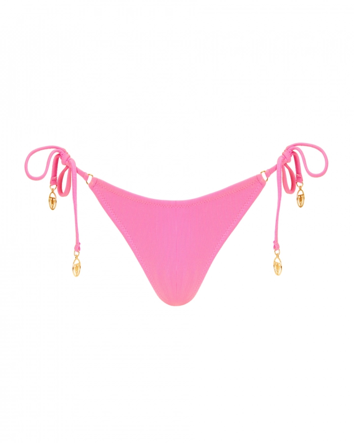Slip tanga talie joasă ajustabil lateral din material în dungi – KAWAII – 3. kép