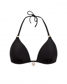 Gestreift  Push-up-Triangel-Bikinioberteil