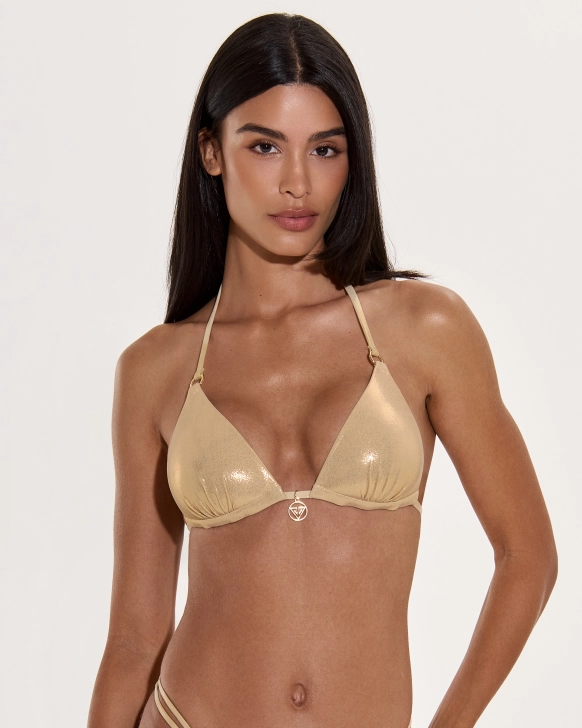 Adjustable Triangle Push-Up Bikini Top