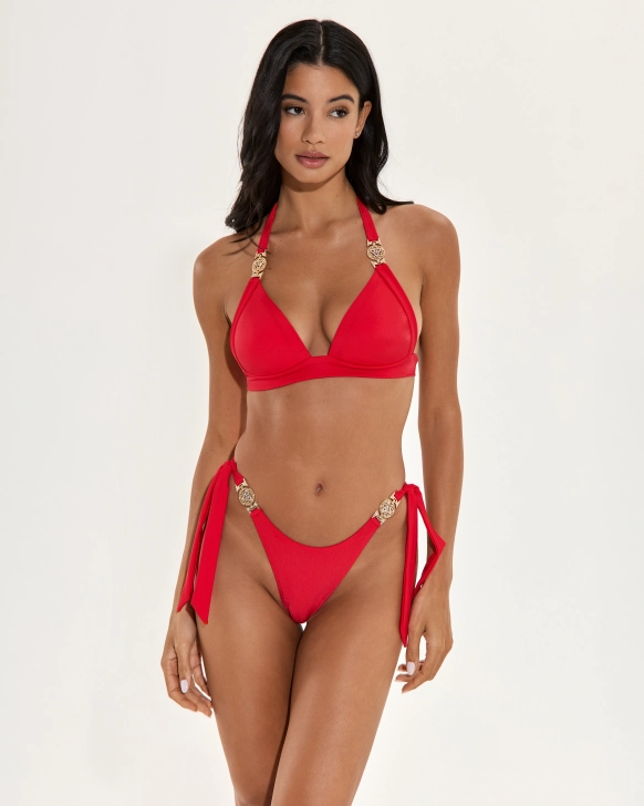 Reggiseno Bikini Push-Up con Accessori Dorati