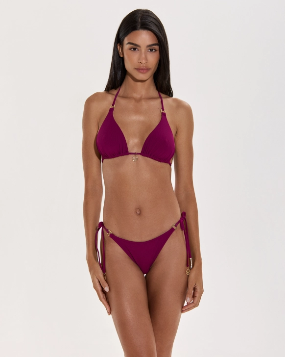 Sutien Bikini Triunghi Texturat Cu Burete Detașabil