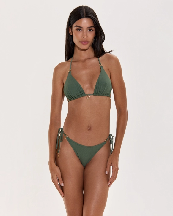 Sutien Bikini Triunghi Texturat Cu Burete Detașabil