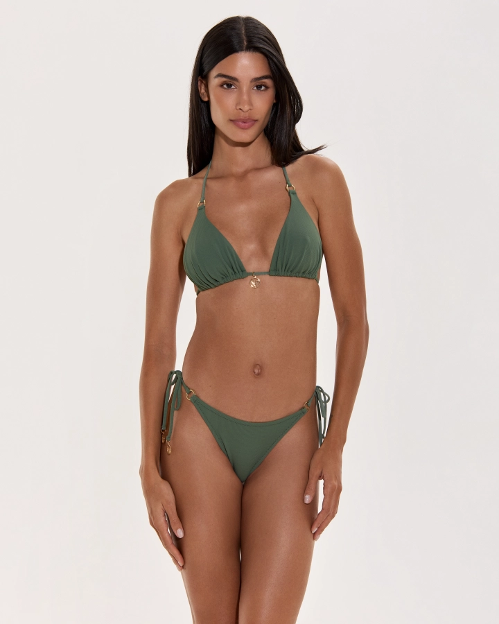 Sutien Bikini Triunghi Texturat Cu Burete Detașabil