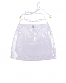 Fustă de plajă cu decupaje – SHINY WHITE – 3. kép